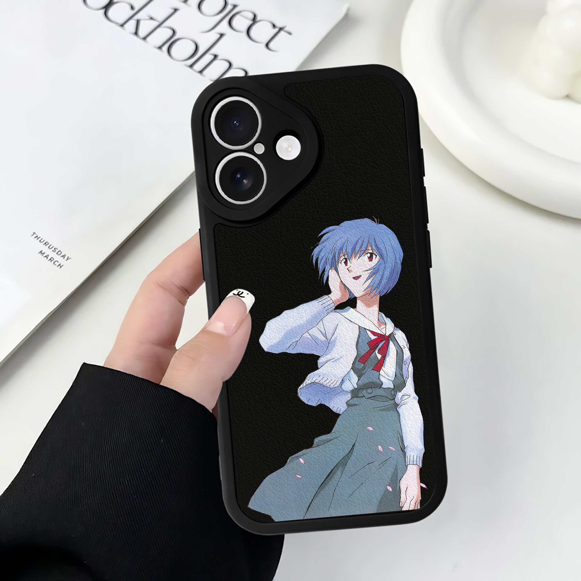 （画像用） EVA 新世紀エヴァンゲリオン 【iPhone 16シリーズ対応】シリコンスマホケース（レザー調） 材質：シリコン